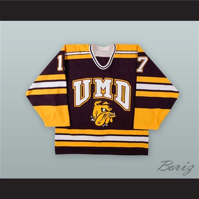 2022 Minnesota Duluth Bulldogs Men's White Hockey Jersey with NCHC Chest  Patch (Medium, 4X, 5X)