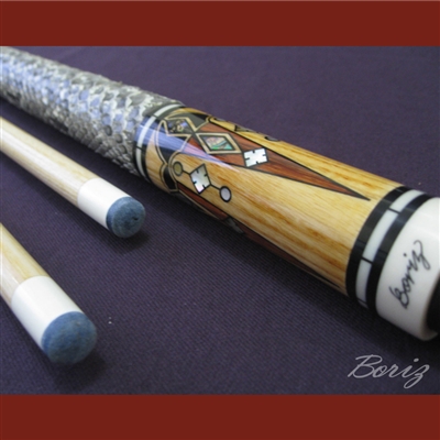 Boriz Billiards Snake Skin Grip Pool Cue Stick Original 