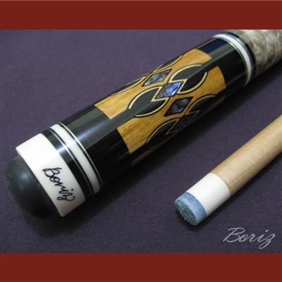 Boriz Billiards Laminated Snake Skin Grip Pool Cue Stick Original Inlay ...