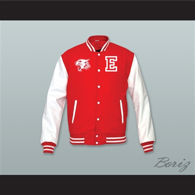 East High School Wildcats Red Wool and White Lab Leather Varsity ...