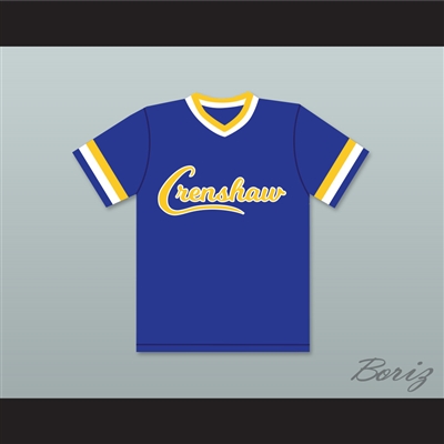 Nipsey Hussle 33 Crenshaw High School Blue Baseball Jersey — BORIZ