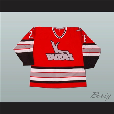 Larry Olimb 16 St Paul Fighting Saints AHA Blue Hockey Jersey — BORIZ