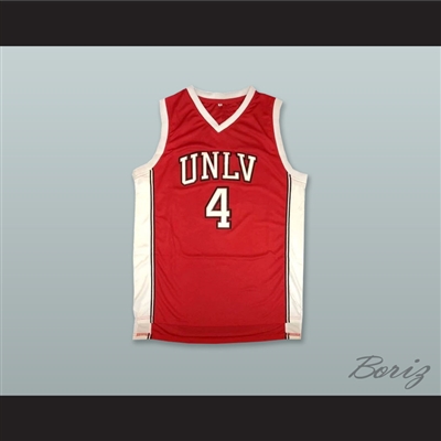 Larry Johnson 4 UNLV Red Basketball Jersey