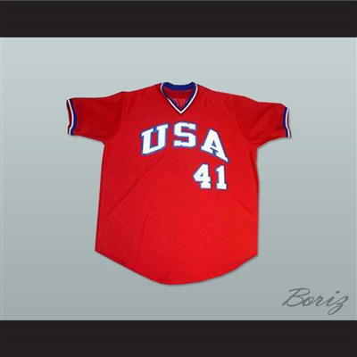 Mark McGwire 41 1984 USA Team Red Baseball Jersey — BORIZ