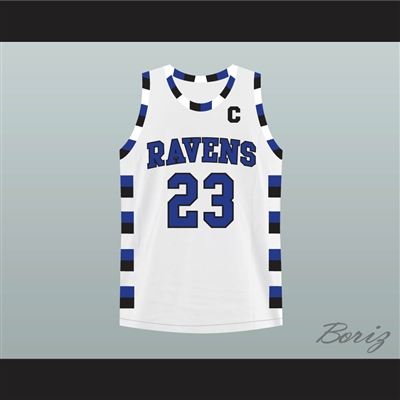 Nathan Scott 23 One Tree Hill Ravens White Basketball Jersey