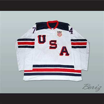 T.j. Oshie 74 Usa National Team Hockey Jersey New 1960 Tribute Style