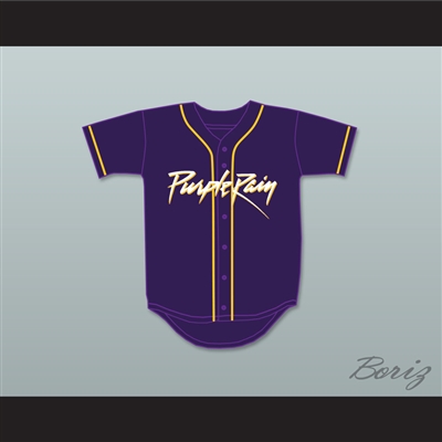 Purple Prince Logo Music Baseball Jersey size xs to 5xl-M