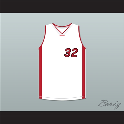 Shaquille O'Neal 32 White Basketball Jersey Scary Movie 4